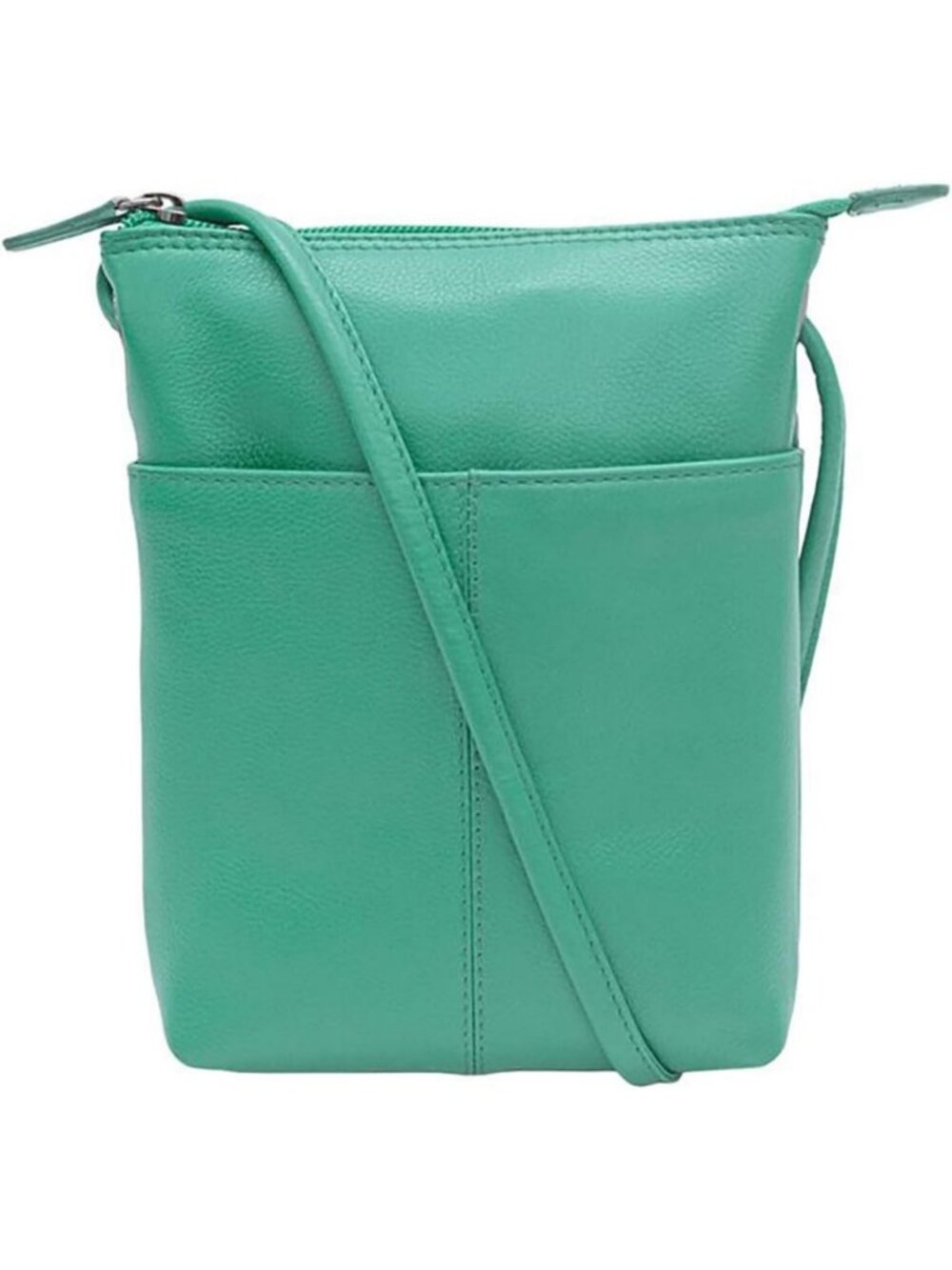 Genuine Leather Mini Crossbody Bag for Women - RFID Blocking, Adjustable Strap